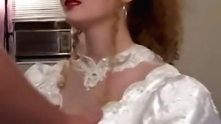 Mischievous Bride Doggystyled Passionately Before Eating Jizm